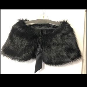 Black Fur Shawl